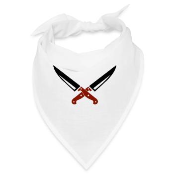 messer 01 - Bandana - Weiß - Vorne