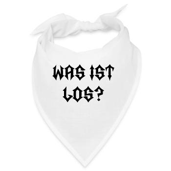 Was ist los? - Bandana - Weiß - Vorne