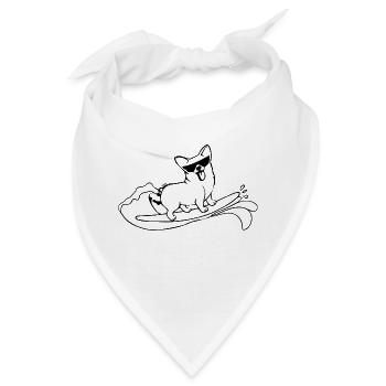 Hund Dog - Bandana - Weiß - Vorne