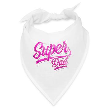 Super Dad - Super Papa - Vatertag - Bester Papa - Bandana - Weiß - Vorne