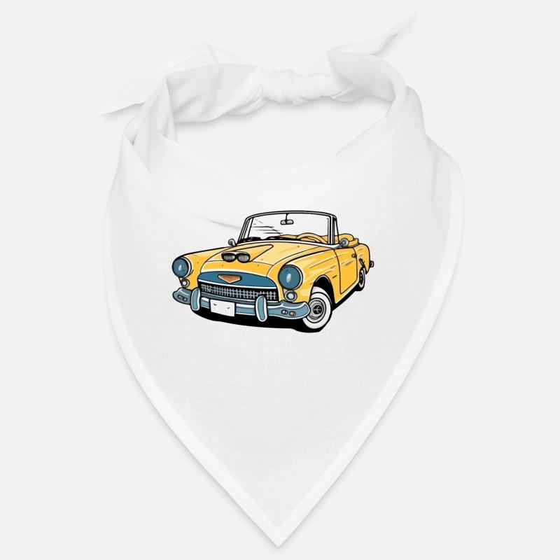 Gelbes Cabriolet Cabrio Bandana