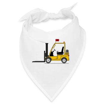 Stapler Albanien Flagge - Bandana - Weiß - Vorne