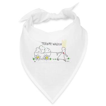 Träume wagen - Bandana - Weiß - Vorne