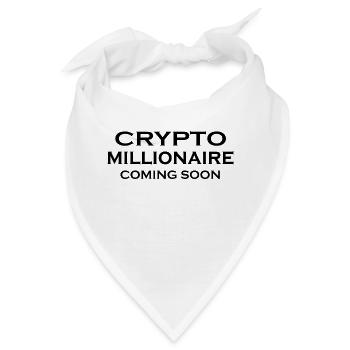 Crypto Bitcoin Trading - Bandana - Weiß - Vorne