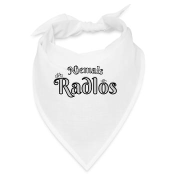 Niemals Radlos - Bandana - Weiß - Vorne