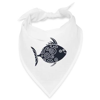 Meerestiere - Bandana - Weiß - Vorne