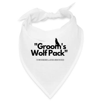 Grooms Wolf Pack - Bandana - Weiß - Vorne