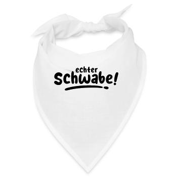 Echter Schwabe! - Bandana - Weiß - Vorne