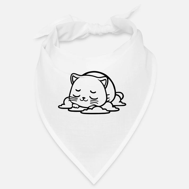 Kleine Katze, die schläft Bandana