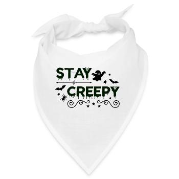 stay creepy - Bandana - Weiß - Vorne