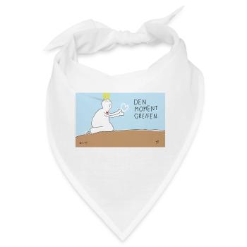 Den Moment greifen. - Bandana - Weiß - Vorne