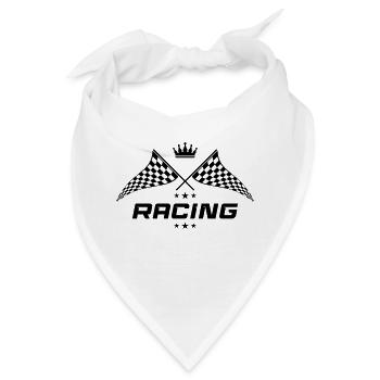 racing symbol - Bandana - Weiß - Vorne