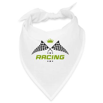 racing symbol - Bandana - Weiß - Vorne