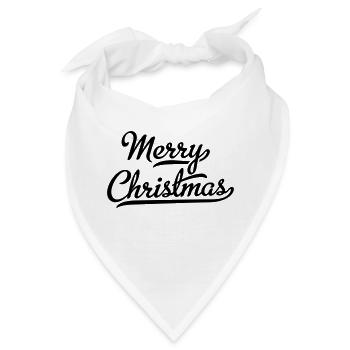 Merry Christmas - Bandana - Weiß - Vorne