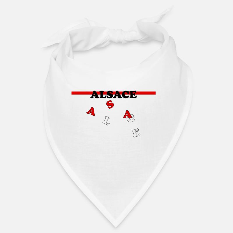 Alsace Blason Drapeau lettrage Bandana