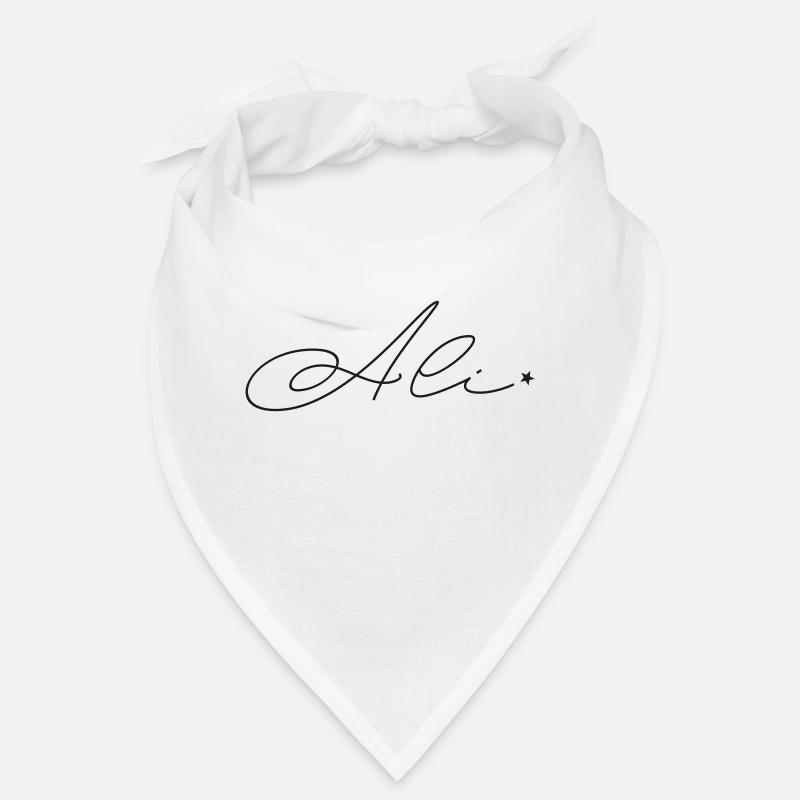 Nom : Ali - Bandana - blanc
