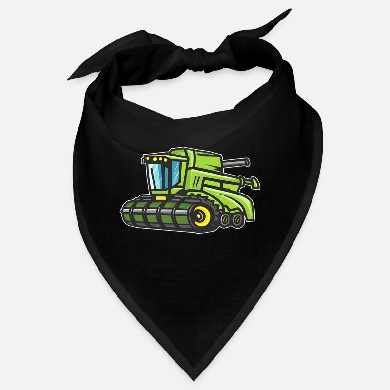 moissonneuse-batteuse verte Bandana