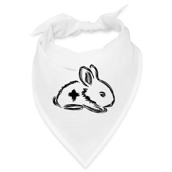 Hase Erste Hilfe - Bandana - Weiß - Vorne