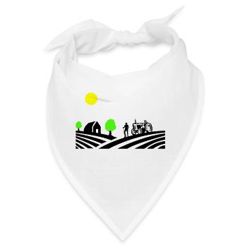 traktor farm - Bandana - Weiß - Vorne