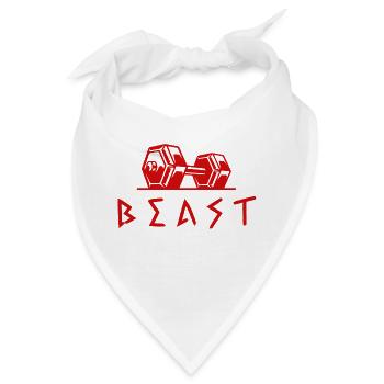 Gym Beast - Bandana - Weiß - Vorne