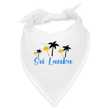 sri lanka 1 - Bandana - Weiß - Vorne