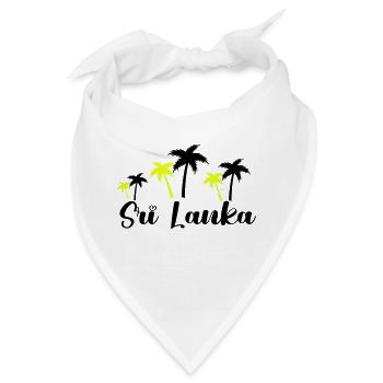 sri lanka 1 - Bandana - Weiß - Vorne