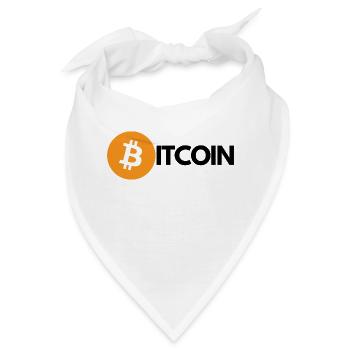 Krypto BITCOIN 1 - Bandana - Weiß - Vorne