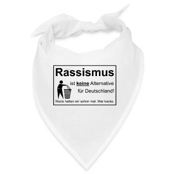 Gegen Rassismus No AfD Wirsindmehr - Bandana - Weiß - Vorne