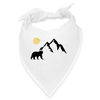 mountain bär - Bandana - Weiß - Vorne
