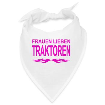 Traktor - Bandana - Weiß - Vorne
