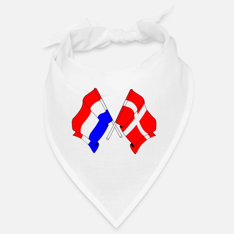 Drapeau des Pays-Bas et drapeau du Danemark Bandana