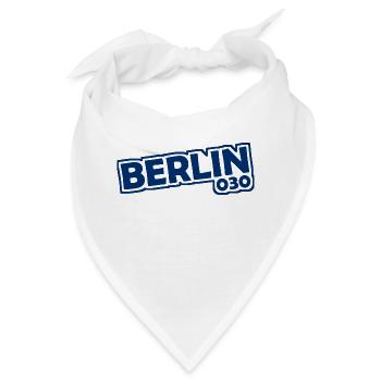 Berlin - 030 - Hauptstadt - Deutschland - Vorwahl - Bandana - Weiß - Vorne