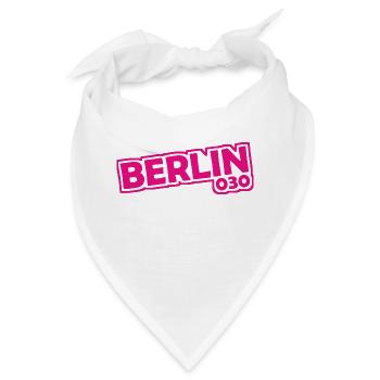 Berlin - 030 - Hauptstadt - Deutschland - Vorwahl - Bandana - Weiß - Vorne