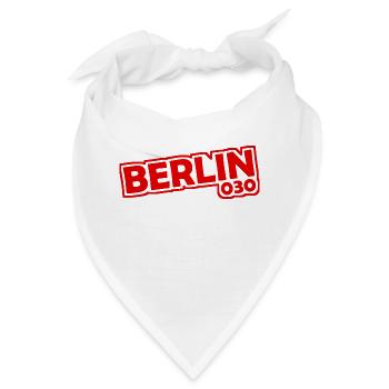 Berlin - 030 - Hauptstadt - Deutschland - Vorwahl - Bandana - Weiß - Vorne