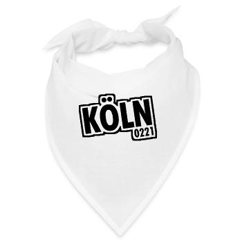 Köln - 0221 - Domstadt - Rhein - Kölner Dom - Bandana - Weiß - Vorne