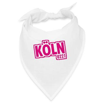 Köln - 0221 - Domstadt - Rhein - Kölner Dom - Bandana - Weiß - Vorne