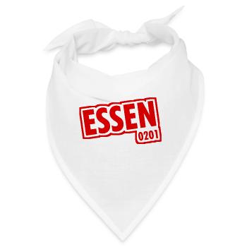 Essen - 0201 - Vorwahl - Slogan - Bandana - Weiß - Vorne
