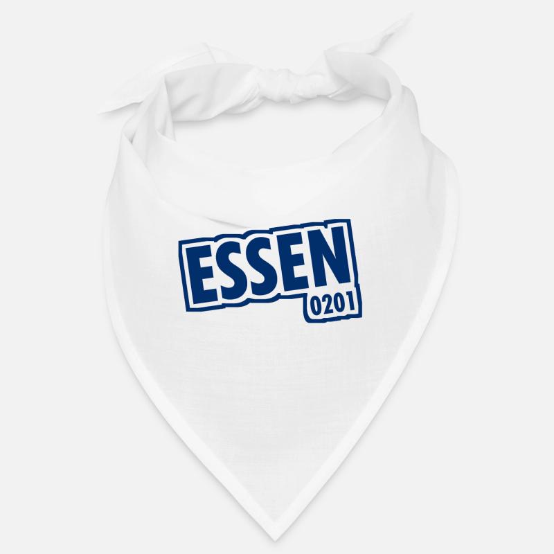Essen - 0201 - Area Code - Slogan - Bandana - white