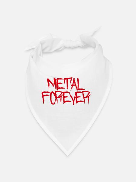 Metal Forever - Bandana - white