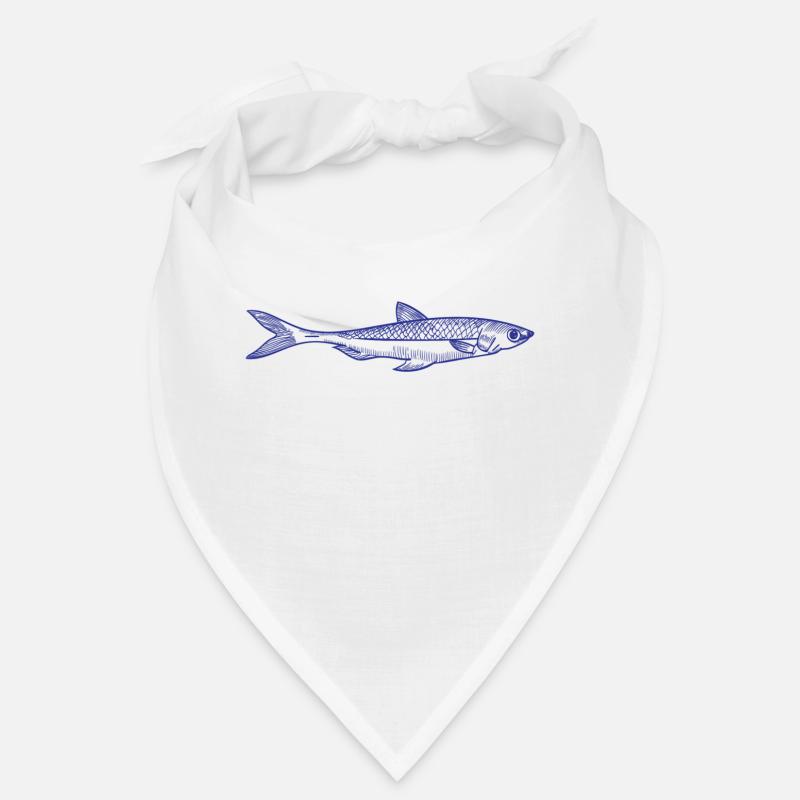 Fish - Bandana - white