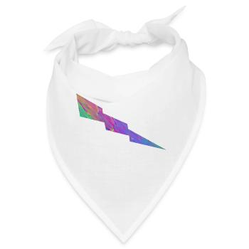 Blitz - Neon - Bandana - Weiß - Vorne