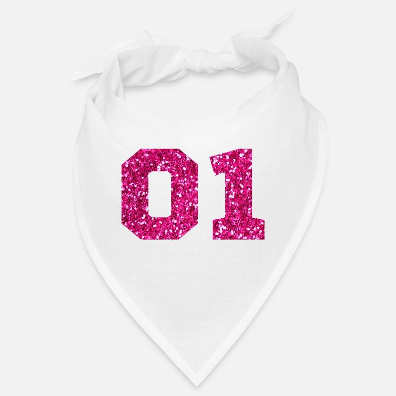 Nummer 1 Pink Glitter - 1. Jahrestag Bandana