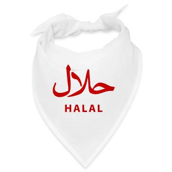 Halal - Bandana - Weiß - Vorne