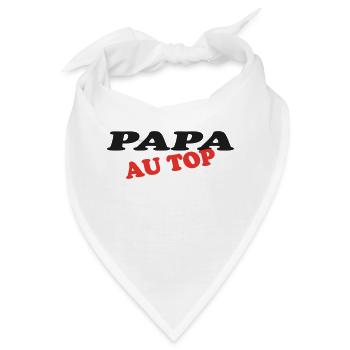 PAPA AN DER SPITZE - Bandana - Weiß - Vorne