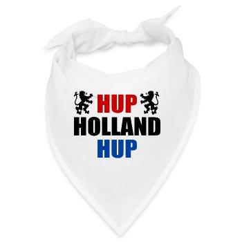 Hup holland hup - Bandana - Weiß - Vorne