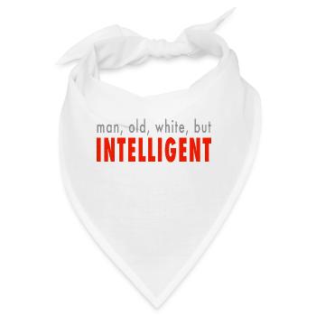 but intelligent - Bandana - Weiß - Vorne