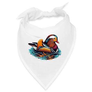 Mandarinente - Bandana - Weiß - Vorne