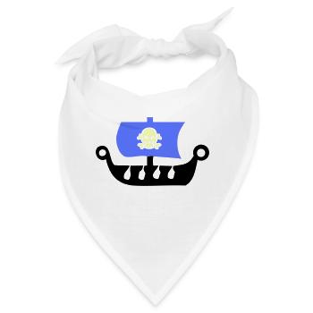 piratenschiff - Bandana - Weiß - Vorne