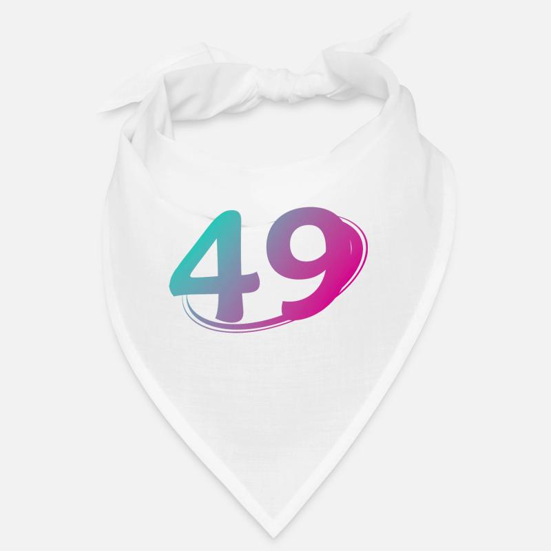 Numéro 49 multicolore Bandana