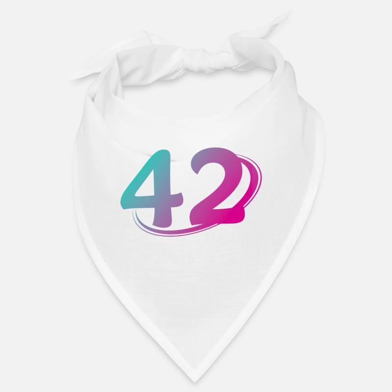 Numéro 42 multicolore Bandana